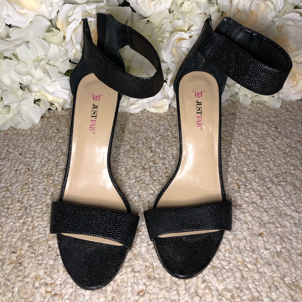 Just Fab open toe heels
